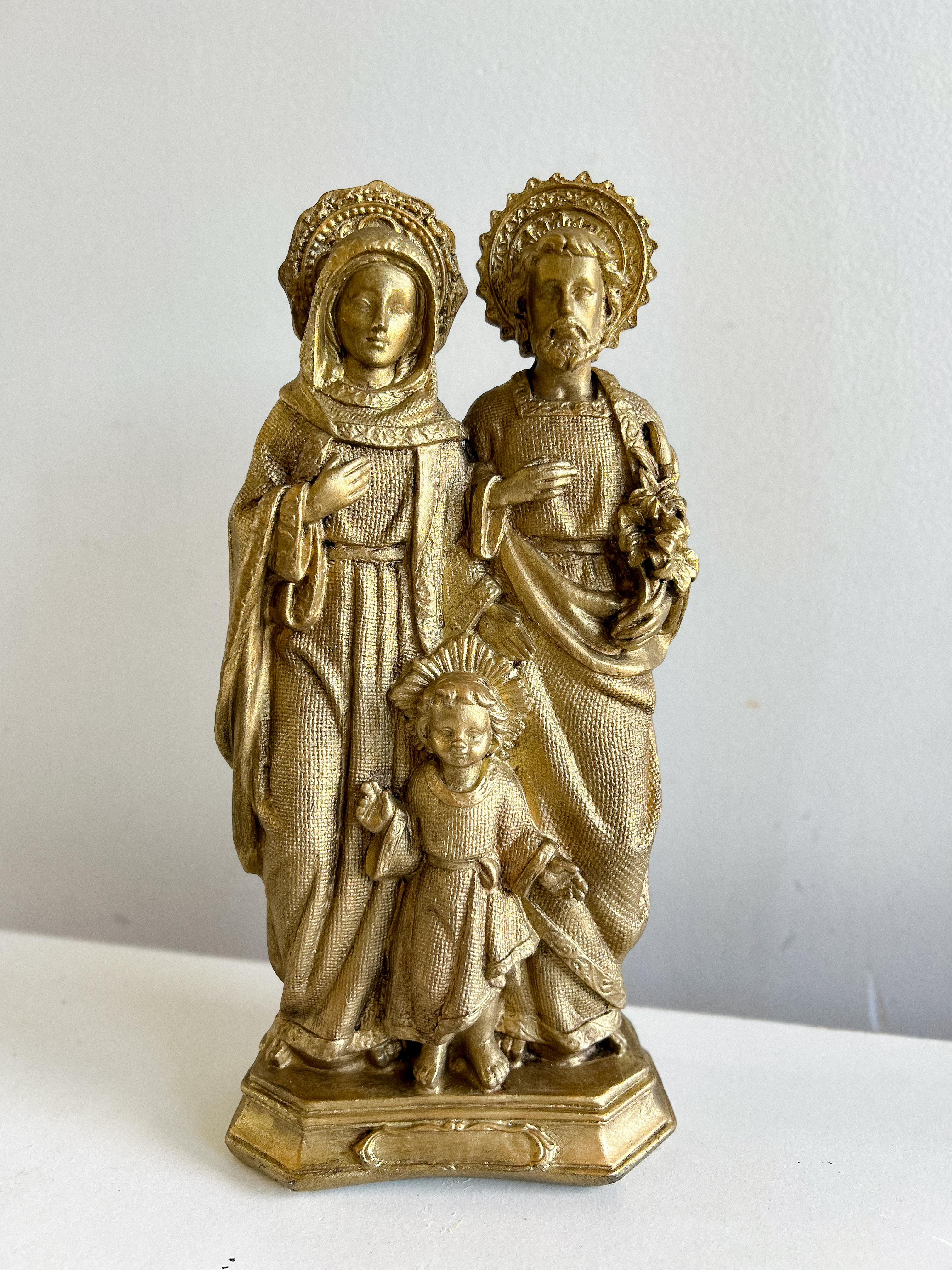 Sagrada Família Dourado Envelhecido