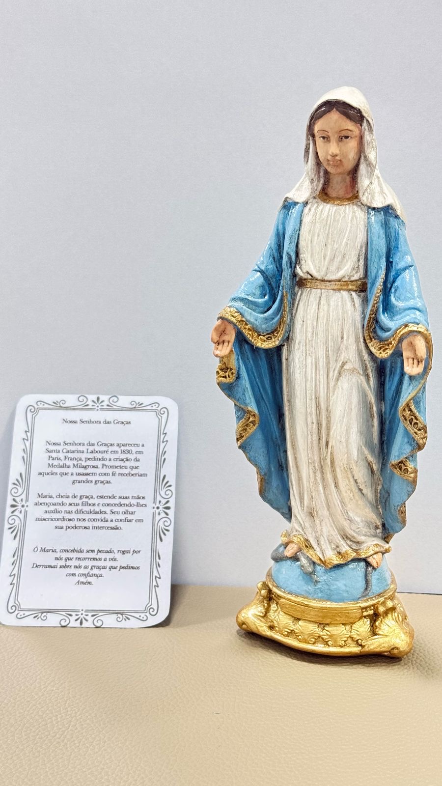 Nossa Senhora das Graças  Clássica | Azul e Dourado
